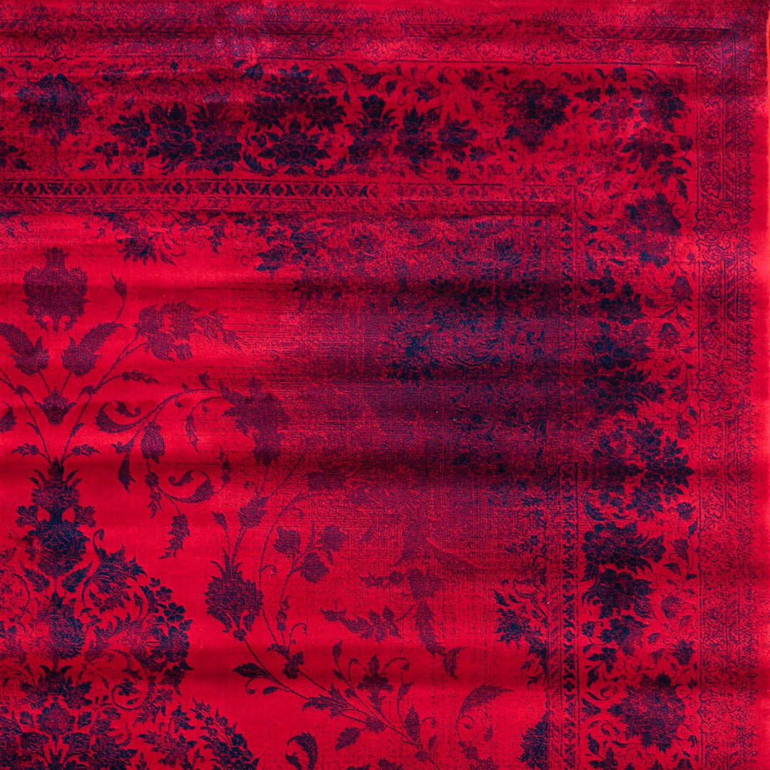 Machine-made carpet code 2128 Lacquer Red - Image 3